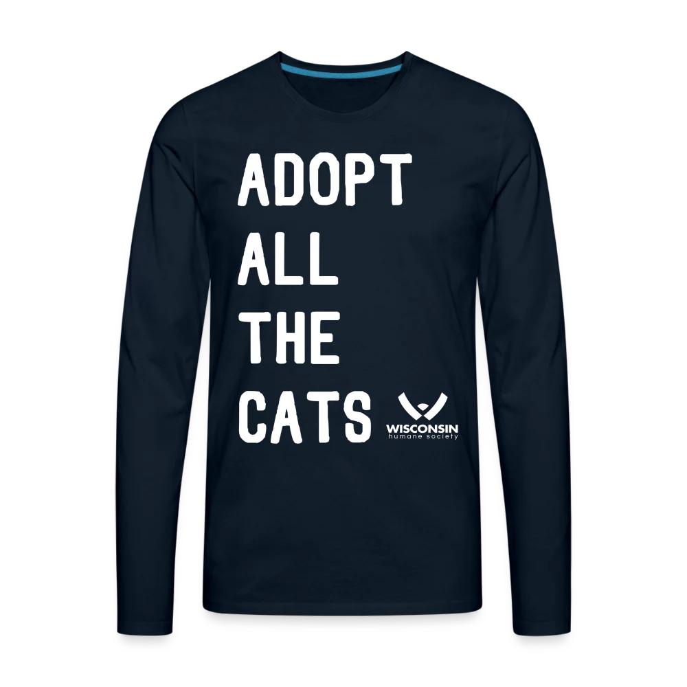 Adopt All the Cats Classic Premium Long Sleeve T-Shirt - Image 5