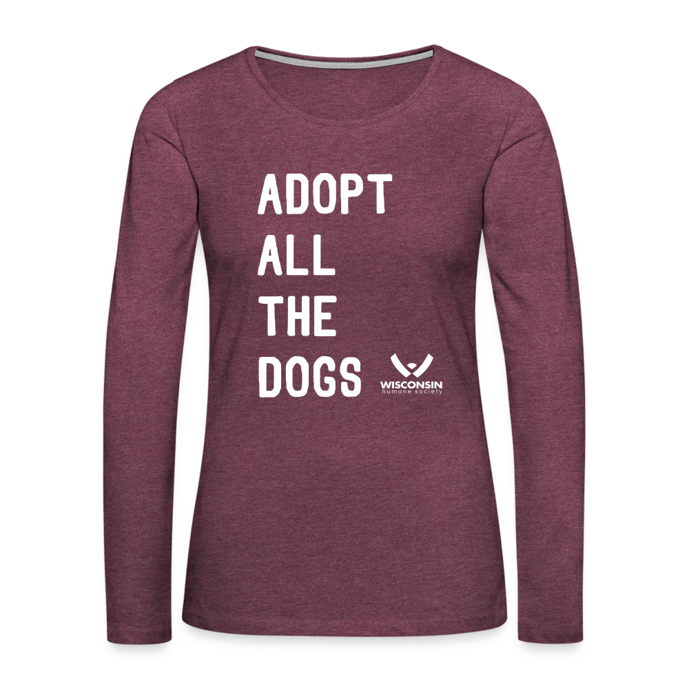 Adopt All the Dogs Contoured Premium Long Sleeve T-Shirt - Image 3