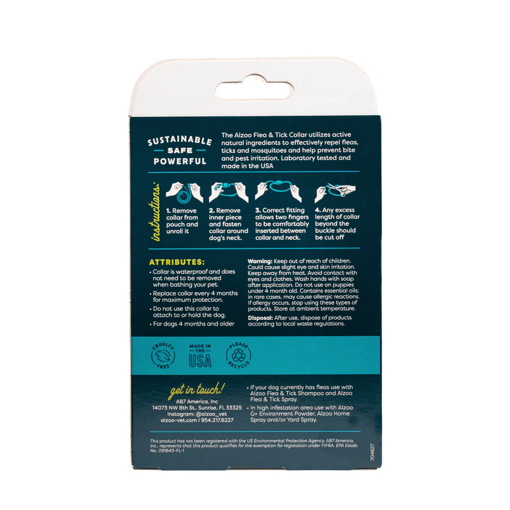 Alzoo Natural F&T Collar for Dogs - Image 5