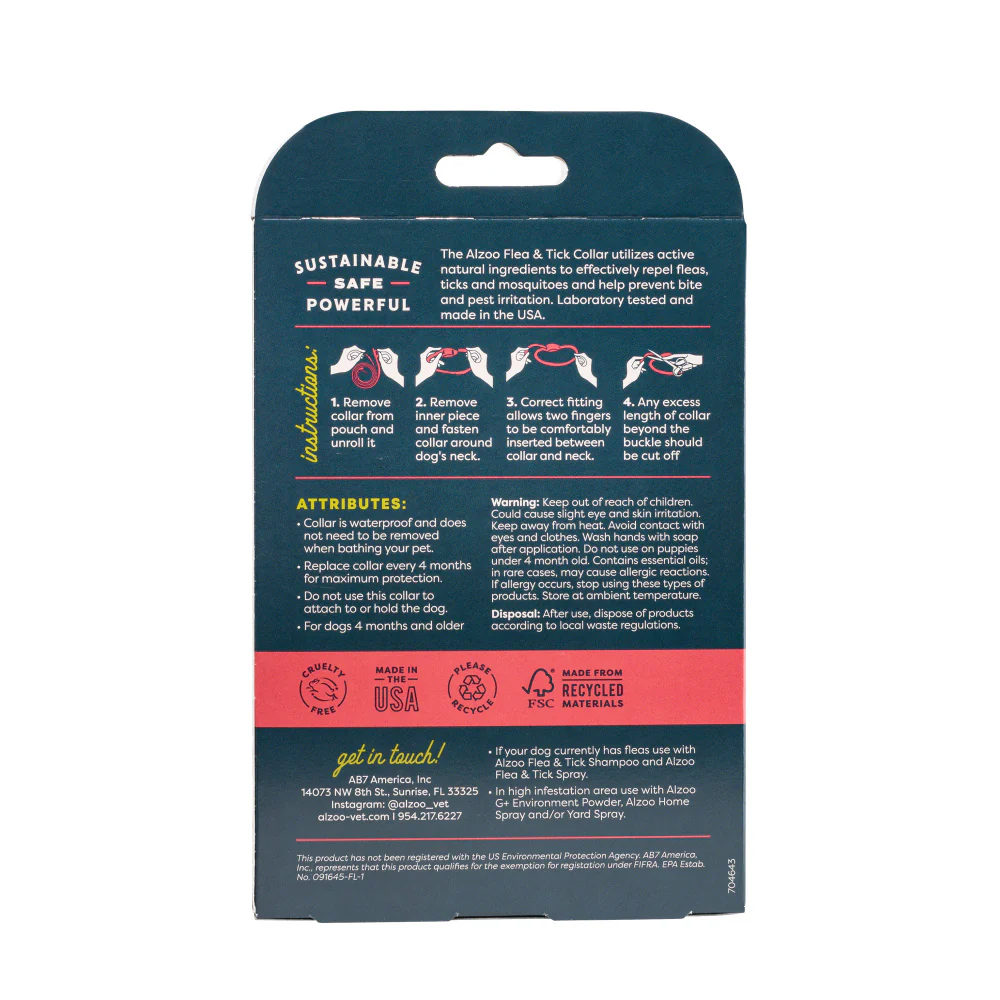 Alzoo Natural F&T Collar for Dogs - Image 9