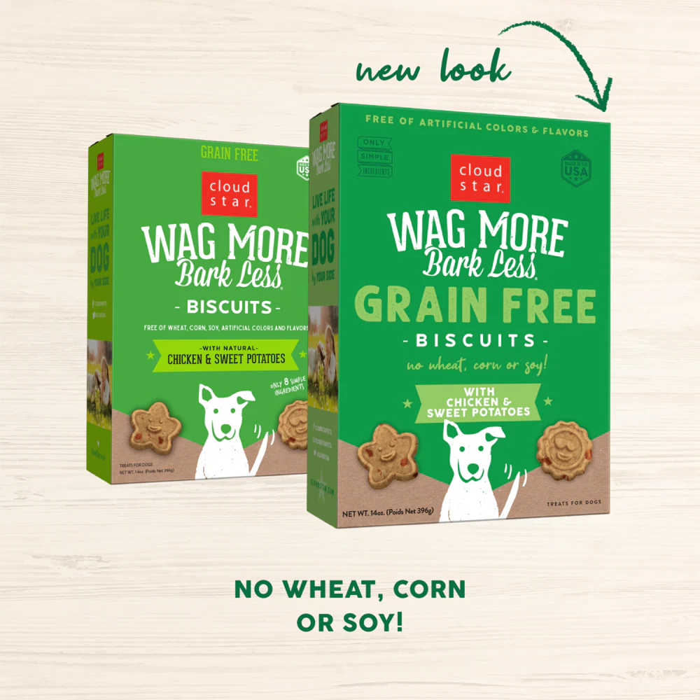 Cloud Star Wag More Bark Less Oven Baked Grain Free Chicken and Sweet Potatoes Dog Treats - Image 3