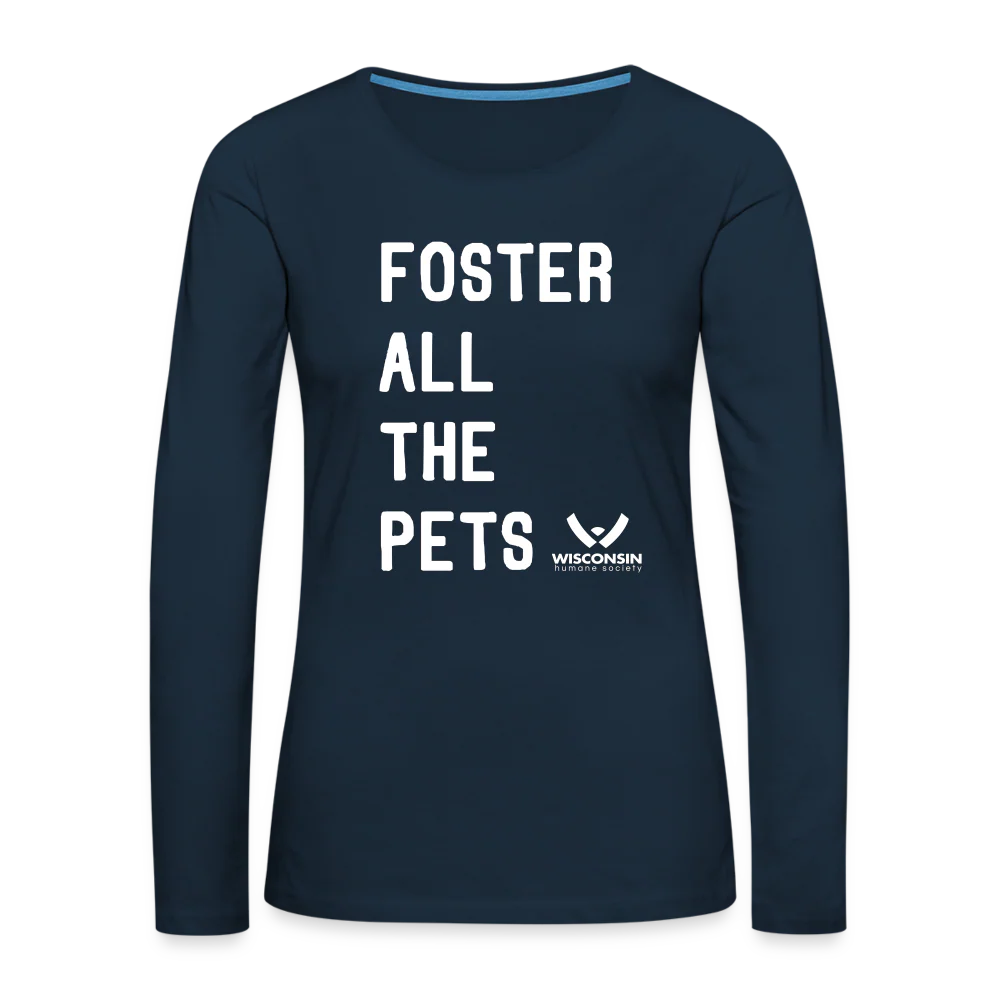 Foster All the Pets Contoured Premium Long Sleeve T-Shirt - Image 7