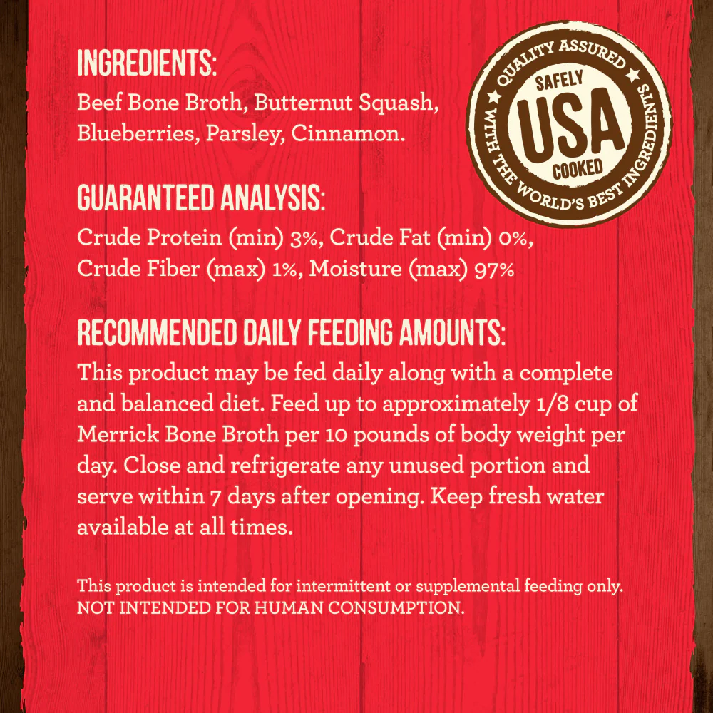 Merrick Grain Free Beef Bone Broth Wet Dog Food Topper - Image 6