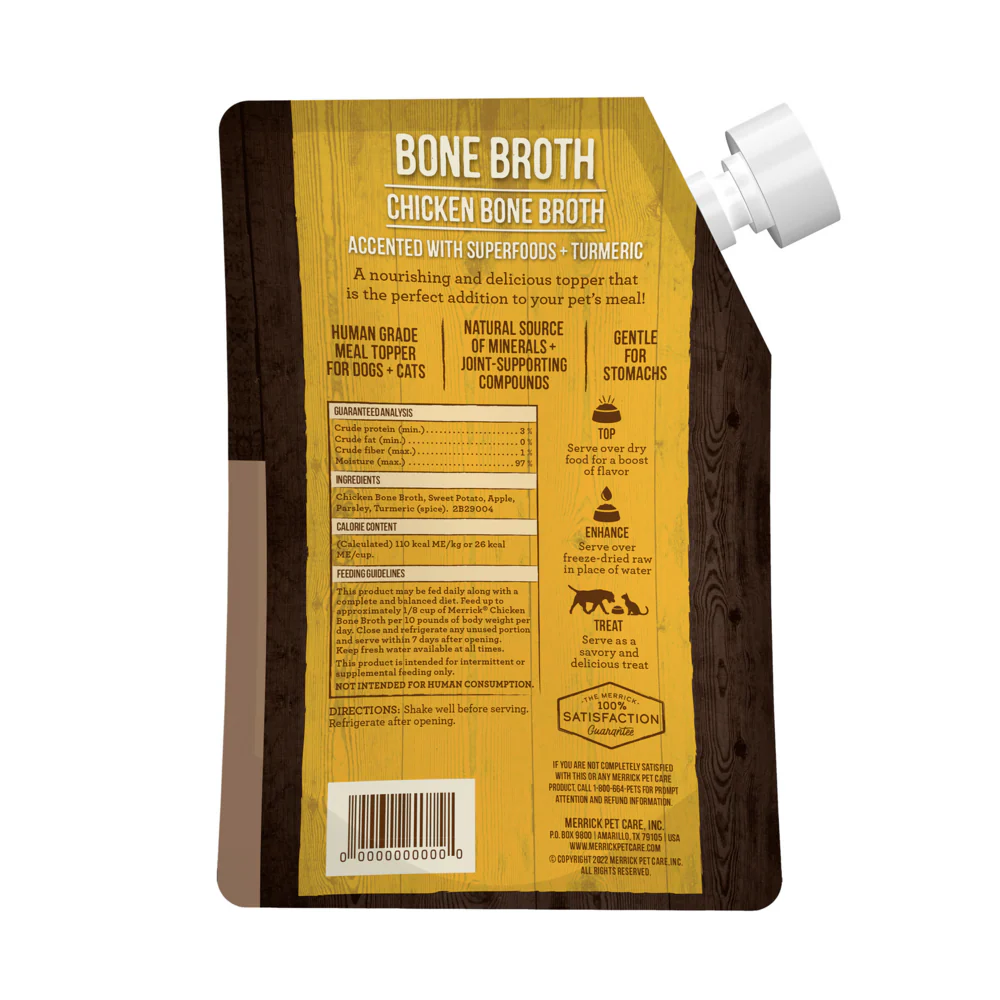 Merrick Grain Free Chicken Bone Broth Wet Dog Food Topper - Image 4