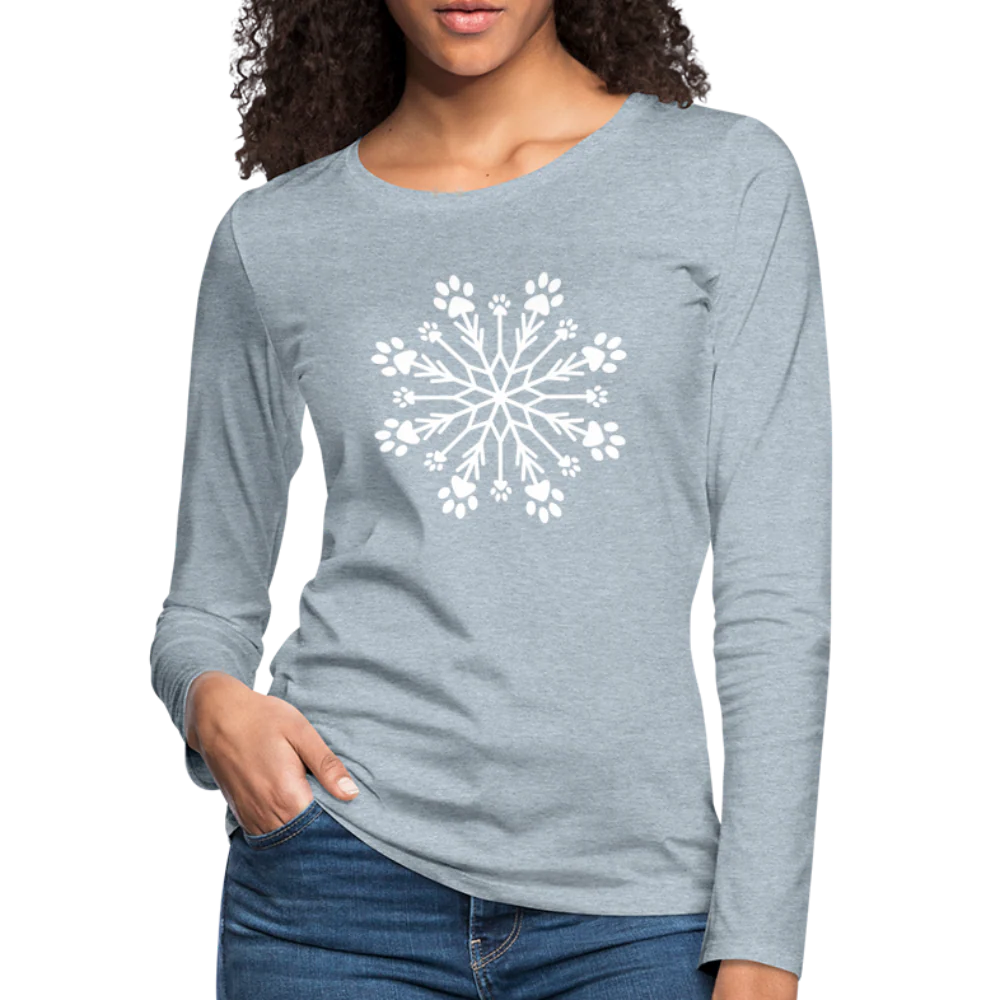 Paw Snowflake Premium Long Sleeve T-Shirt - Image 11