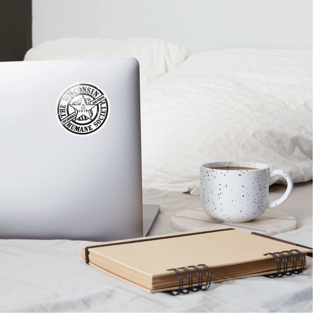 WHS 1879 Distressed Logo Sticker - Image 6