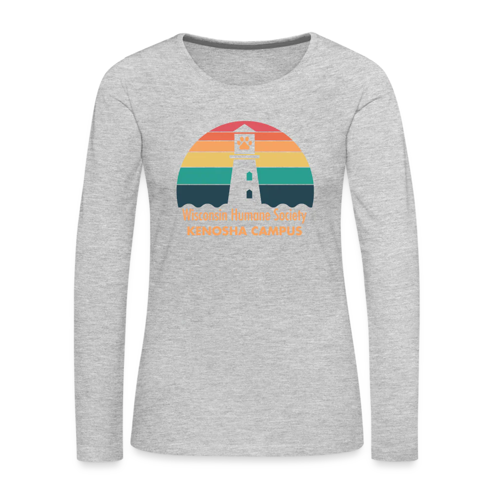 WHS Kenosha Logo Contoured Premium Long Sleeve T-Shirt - Image 5