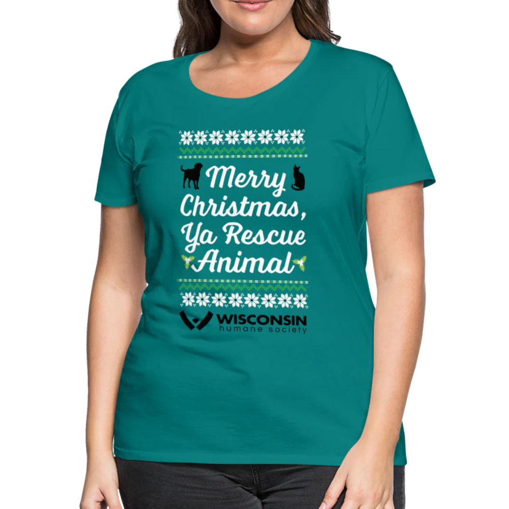 Ya Rescue Animal Contoured Premium T-Shirt - Image 21