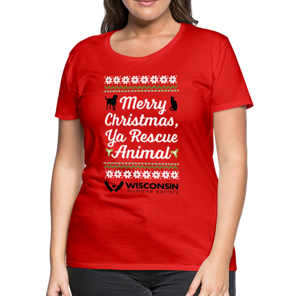 Ya Rescue Animal Contoured Premium T-Shirt - Image 3
